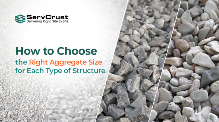 aggregate size for construction
